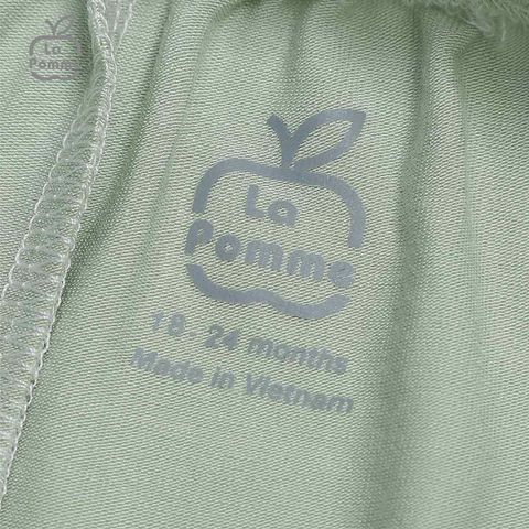  Bộ cộc tay La Pomme It's OK - Xanh lá 