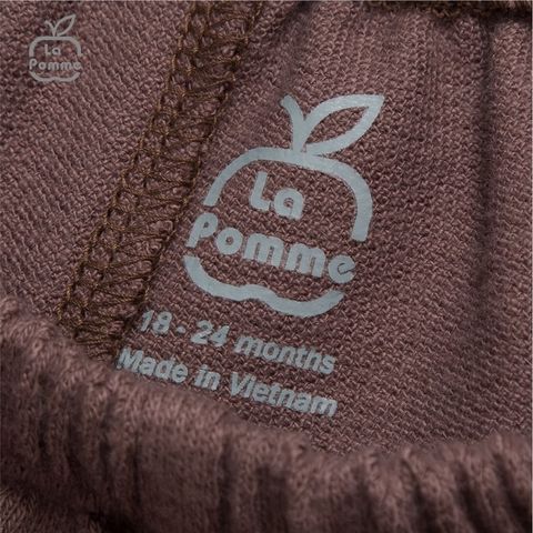  Bộ cộc tay La Pomme Caro túi rút - Trắng 