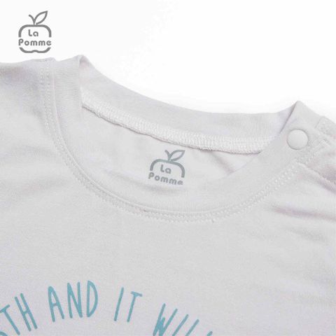  Bộ cộc tay La Pomme Funny Face - Ghi 
