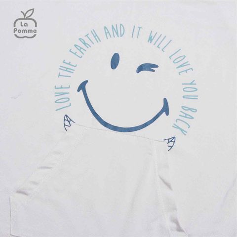  Bộ cộc tay La Pomme Funny Face - Ghi 