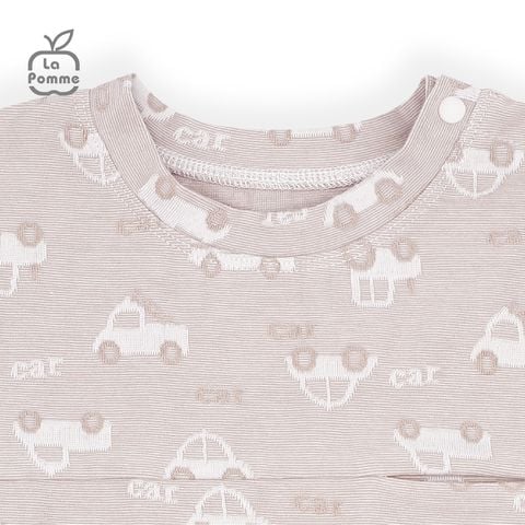  Bộ cộc tay La Pomme Tiny Car - Nâu 