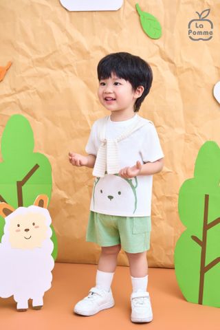  Bộ cộc tay La Pomme Funny Baby 