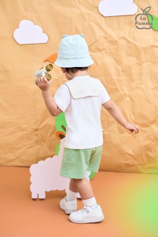  Bộ cộc tay La Pomme Funny Baby 