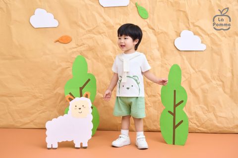  Bộ cộc tay La Pomme Funny Baby 