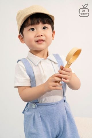  Bộ cộc tay La Pomme quần yếm thủy thủ nhí 