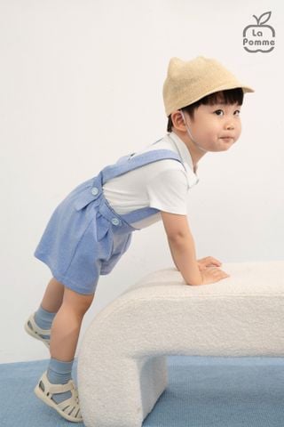  Bộ cộc tay La Pomme quần yếm thủy thủ nhí 