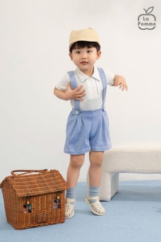  Bộ cộc tay La Pomme quần yếm thủy thủ nhí 
