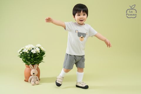  Bộ cộc tay La Pomme Bác gấu cool ngầu 