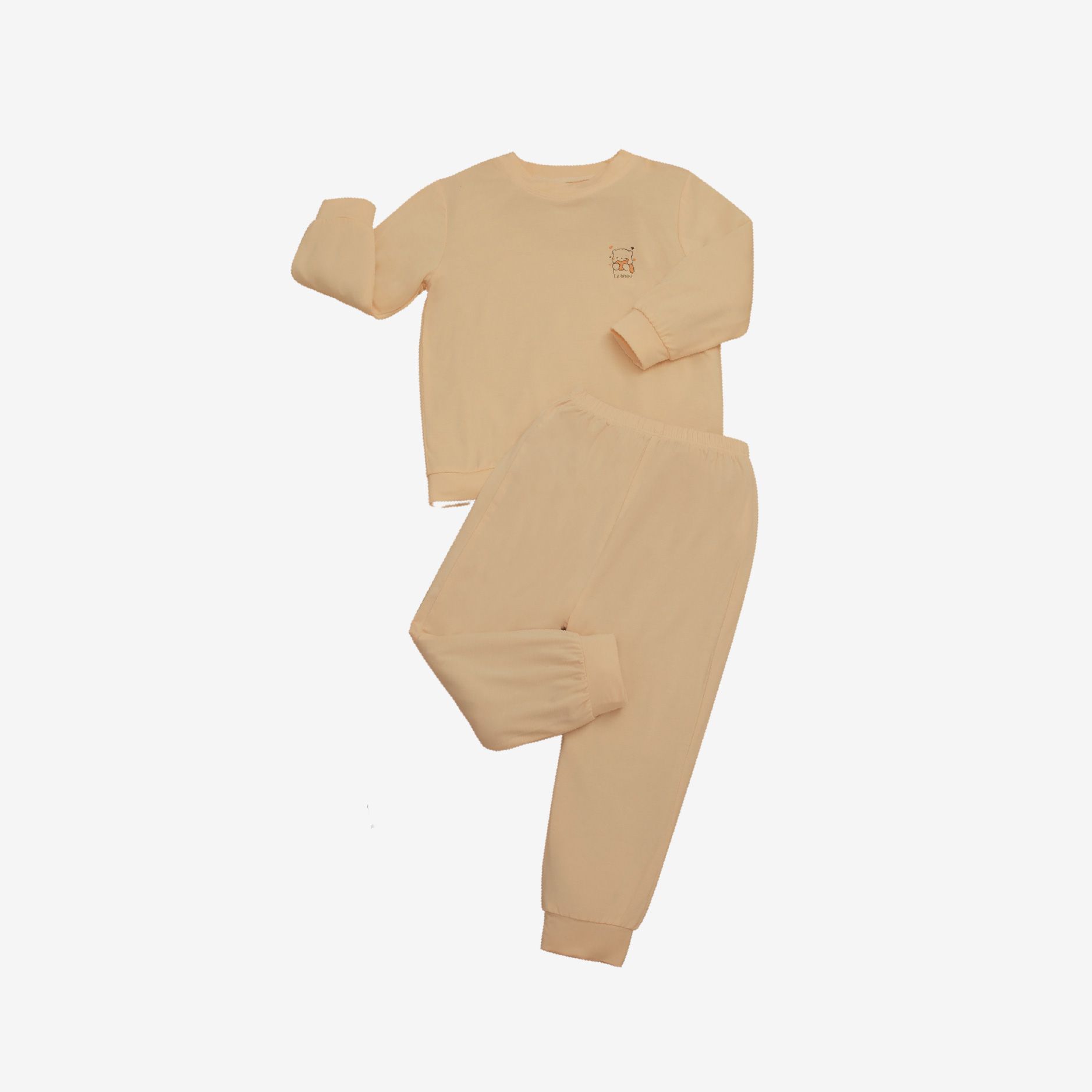  Bộ dài tay La Pomme sắc màu vui nhộn - Trắng 