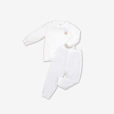  Bộ dài tay La Pomme sắc màu vui nhộn - Trắng 