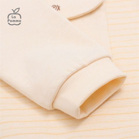  Bộ dài tay La Pomme Phong thư sóc nhỏ - Kẻ vàng 