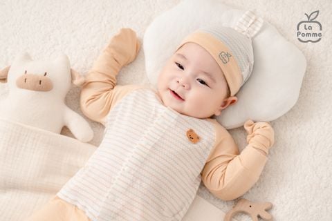  Bộ dài tay La Pomme cúc thẳng Kẹo ngọt bé con 