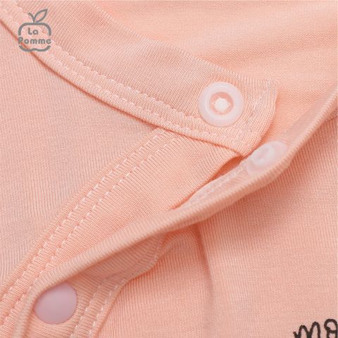  Bộ dài tay La Pomme cúc lệch Baby Racoon - Nâu 