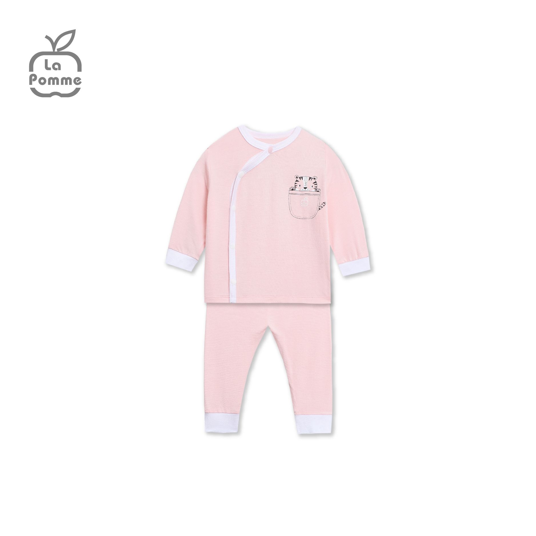  Bộ dài tay La Pomme cúc lệch Tiger Cub - Xanh 