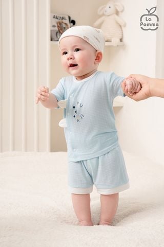  Bộ cộc tay cúc lệch La Pomme Bạn nhỏ ngộ nghĩnh 