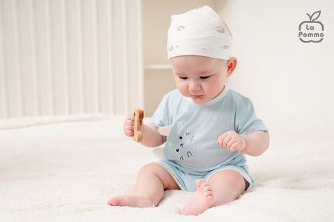  Bộ cộc tay cúc lệch La Pomme Bạn nhỏ ngộ nghĩnh 