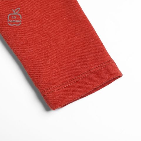  SLS062 Bộ dài tay La Pomme cúc giữa Tiger - Cam 