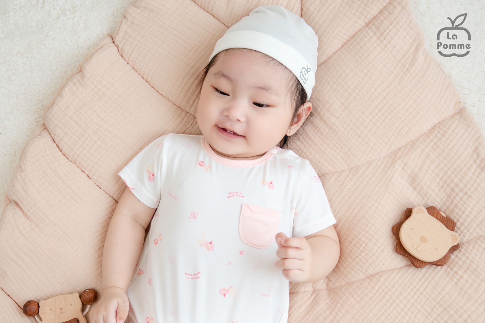 Body cộc tay La Pomme họa tiết ngộ nghĩnh 