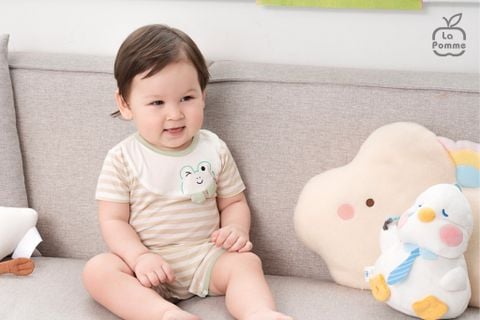  Body cộc tay La Pomme Ếch con vui nhộn 