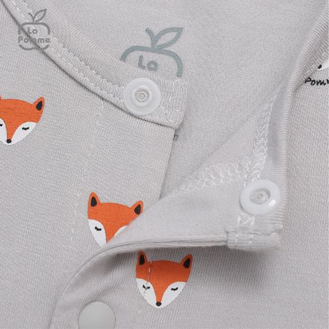  Body dài tay La Pomme Baby Racoon - Hồng 