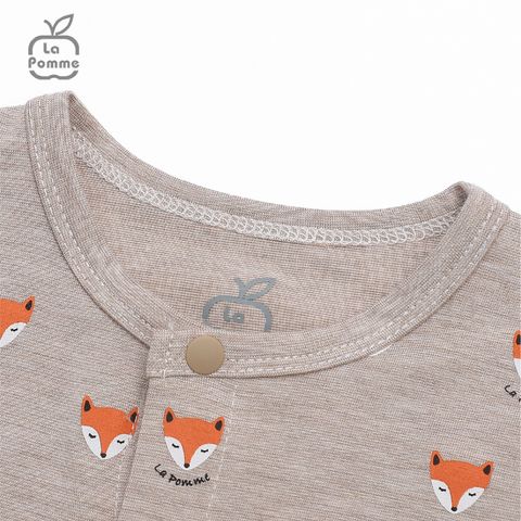  Body dài tay La Pomme Baby Racoon - Nâu 