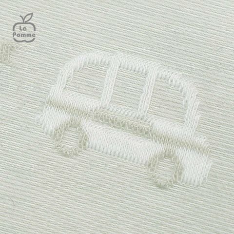  Bộ dài tay La Pomme cúc giữa Little Car - Xanh 