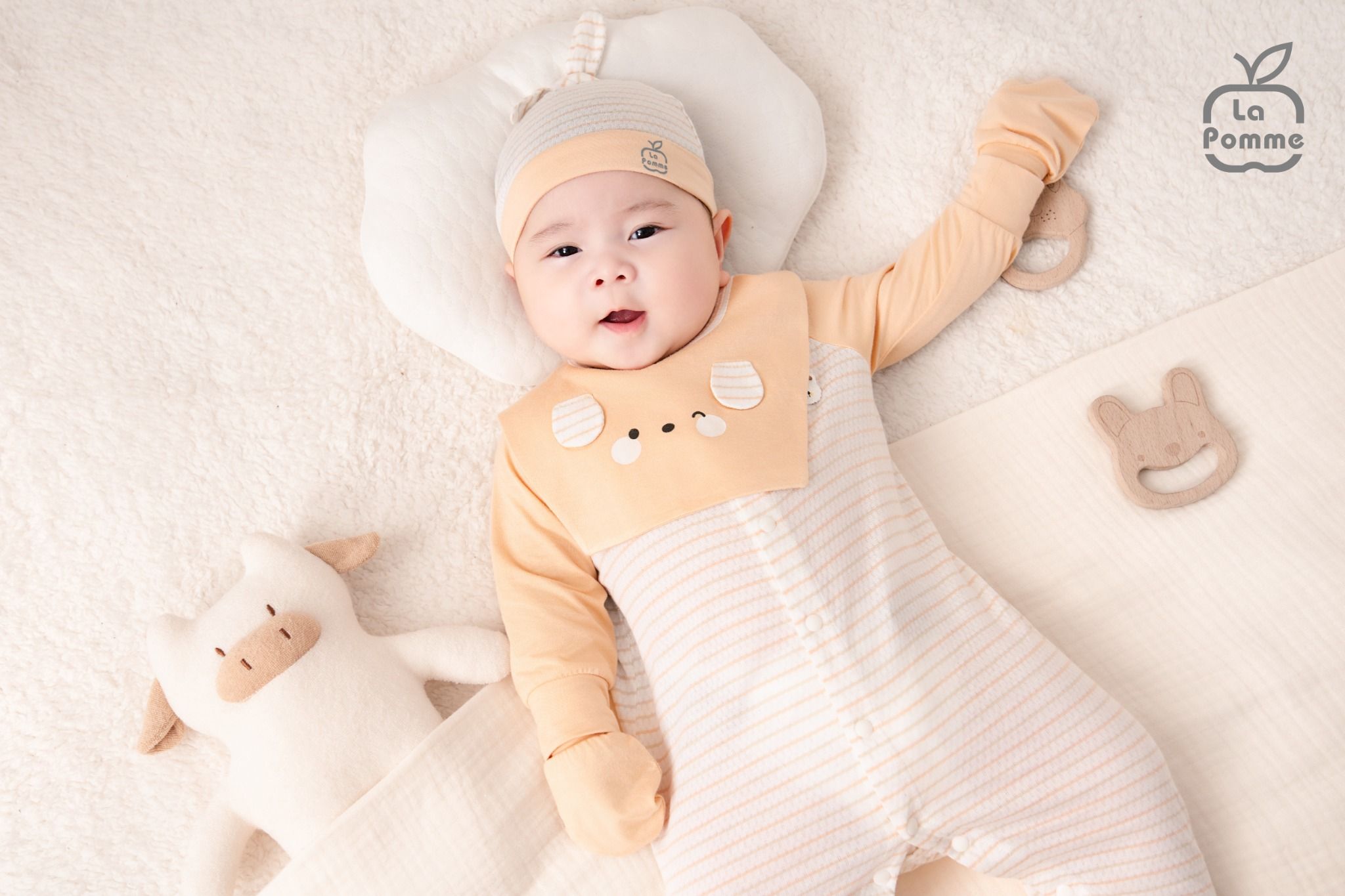  Set bao tay bao chân La Pomme Kẹo ngọt bé con 