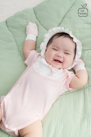 Mũ sơ sinh La Pomme hoa nhỏ ngọt ngào 