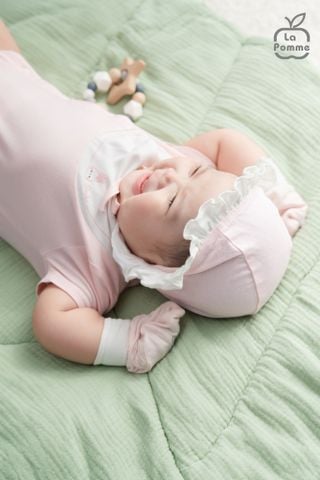  Mũ sơ sinh La Pomme hoa nhỏ ngọt ngào 