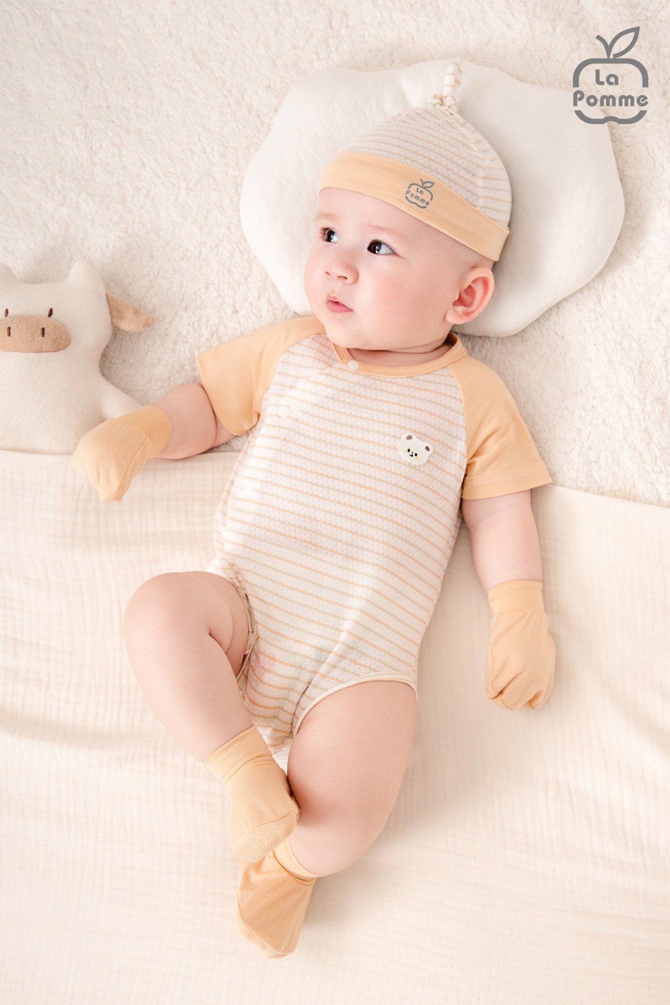  Set bao tay bao chân La Pomme Kẹo ngọt bé con 