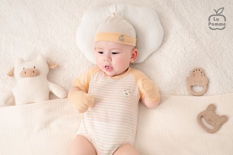  Body chip cộc tay La Pomme Kẹo ngọt bé con 