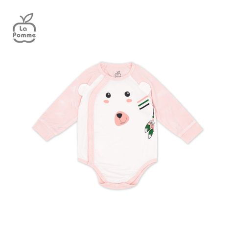  Body chip dài tay La Pomme cúc lệch Teddy Bear - Xanh vàng 