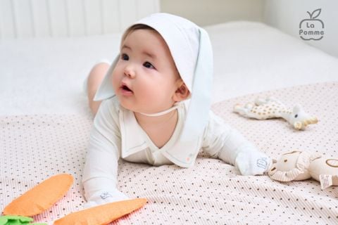  Set bao tay bao chân sơ sinh La Pomme Happy Friend 