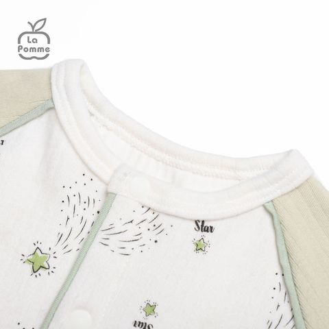  JL060 Body dài tay La Pomme Ngôi sao nhỏ -  Trắng Xanh 