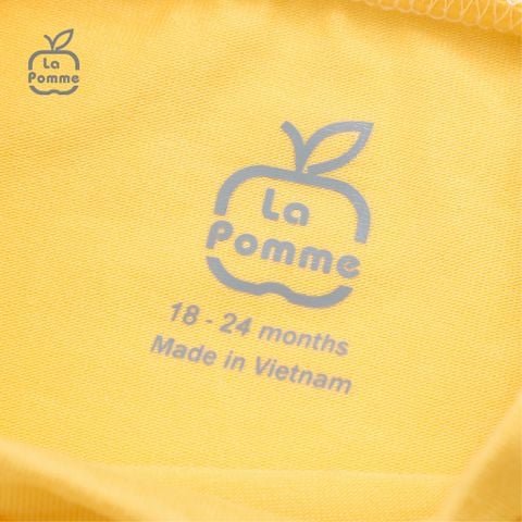  Áo Cổ 3cm La Pomme Little Bear - Ghi 