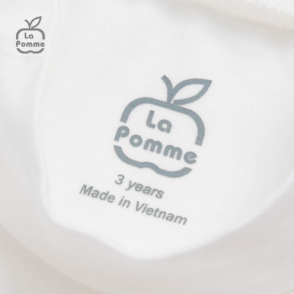  Áo Cổ 3cm La Pomme Little Bear - Trắng 