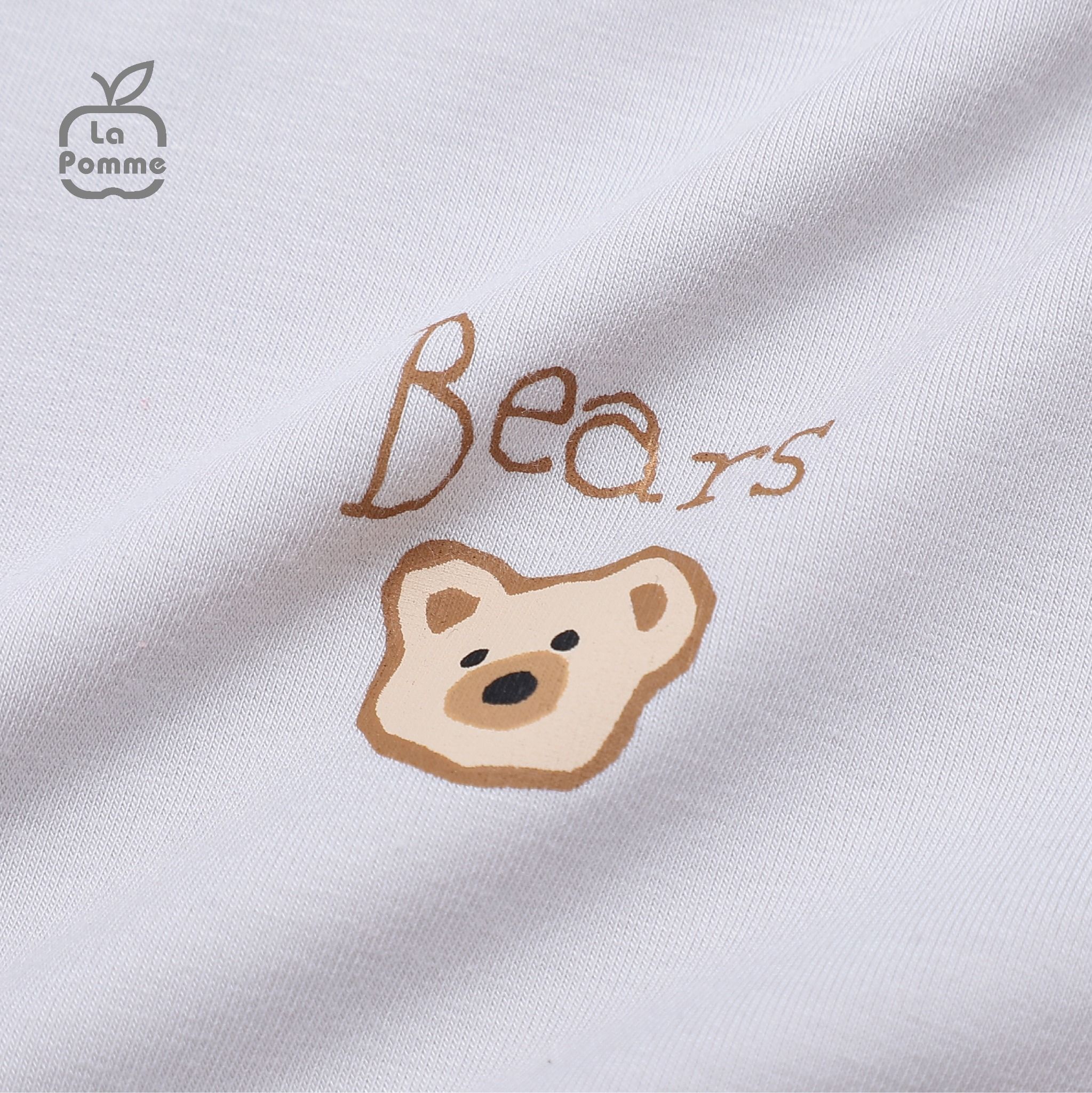  Áo Cổ 3cm La Pomme Little Bear - Nâu 