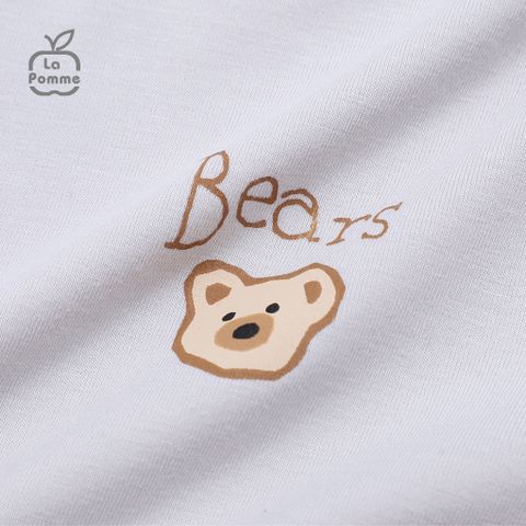  Áo Cổ 3cm La Pomme Little Bear - Ghi 