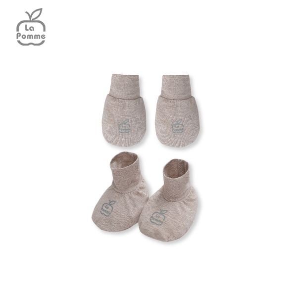  Set bao tay bao chân La Pomme Baby Racoon - Nâu 