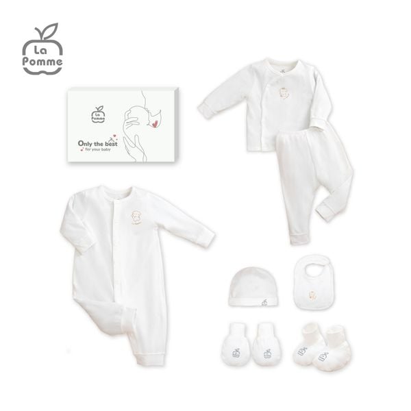  Set quà tặng sơ sinh cao cấp Best for Baby - Trắng 