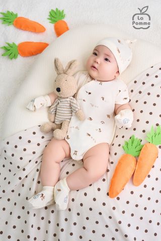  Set bao tay bao chân sơ sinh La Pomme Nông trại vui nhộn 