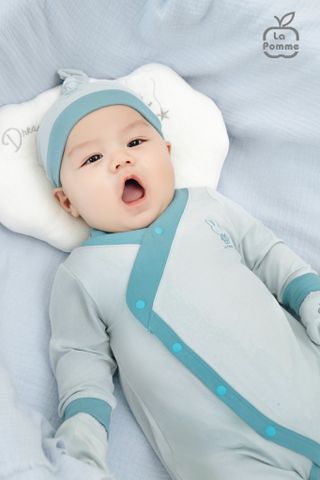  Set bao tay bao chân sơ sinh La Pomme bé yêu năng động 