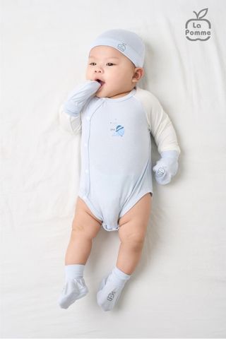  Body Chip Dài Tay La Pomme Puppy - Xanh bạc hà 2 