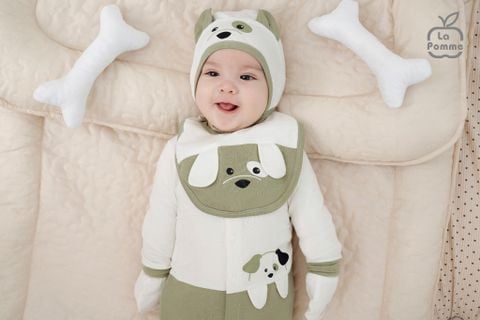  Yếm sơ sinh La Pomme Chó đốm 