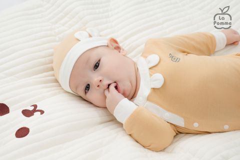  Bộ dài tay La Pomme cúc lệch Happy Days 