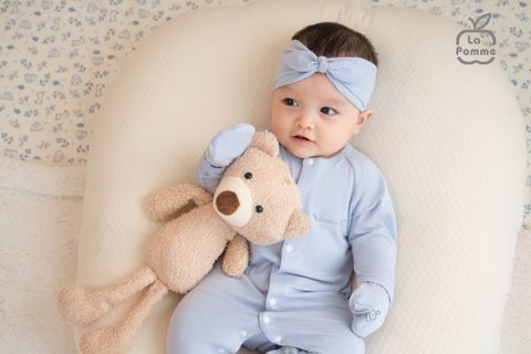  Body dài tay La Pomme phối viền gấu nhỏ 