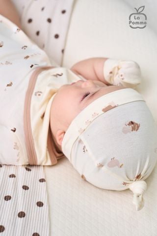  Set bao tay bao chân sơ sinh La Pomme Nông trại vui nhộn 