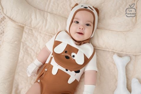  Yếm sơ sinh La Pomme Chó đốm 