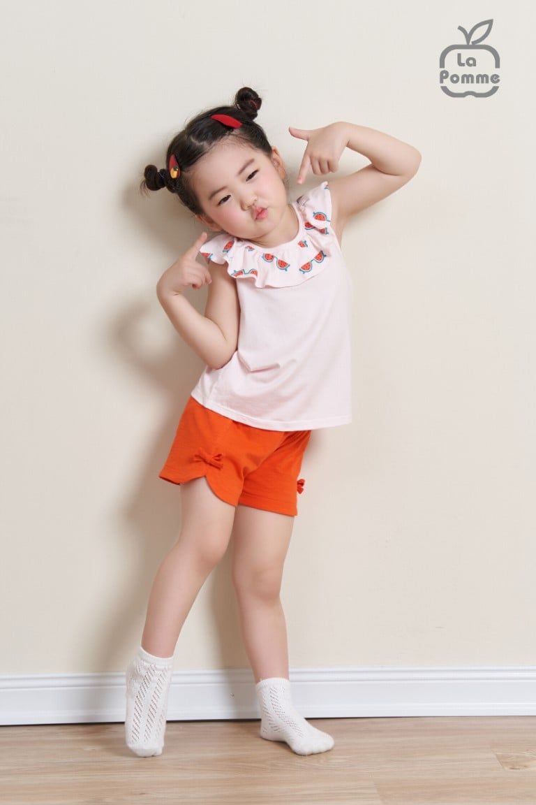  Bộ cộc tay La Pomme Baby Girl - Trắng 