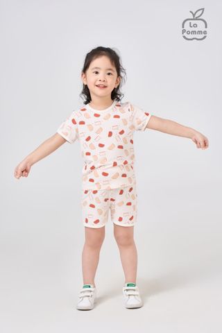  Bộ cộc tay La Pomme Sweet Pattern - Dưa hấu 